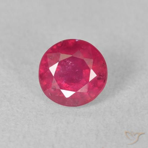 1.21ct طبيعي اوردي امحمر ياقوت, دائري, VS-SI, Photo A