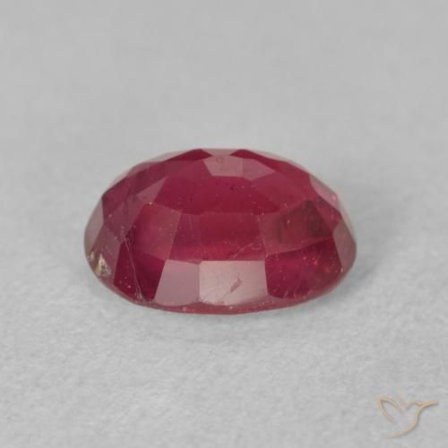 ياقوت Medium Dark-Red طبيعي، بيضوي، 2.01 قيراط، VS-SI