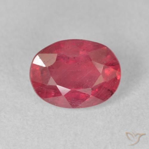 2.05ct طبيعي أحمر وردى ياقوت, بيضوي, VS-SI