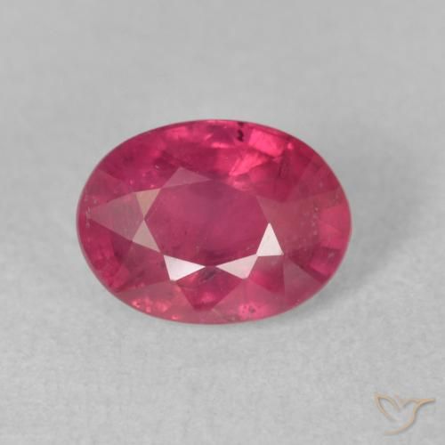 2.03ct طبيعي اوردي امحمر ياقوت, بيضوي, VS-SI