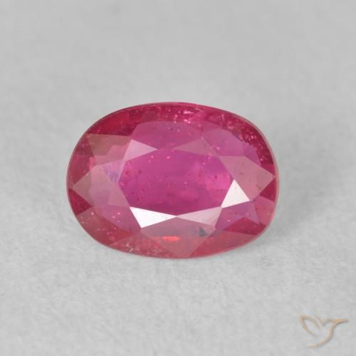1.31ct طبيعي اوردي امحمر ياقوت, بيضوي, VS-SI