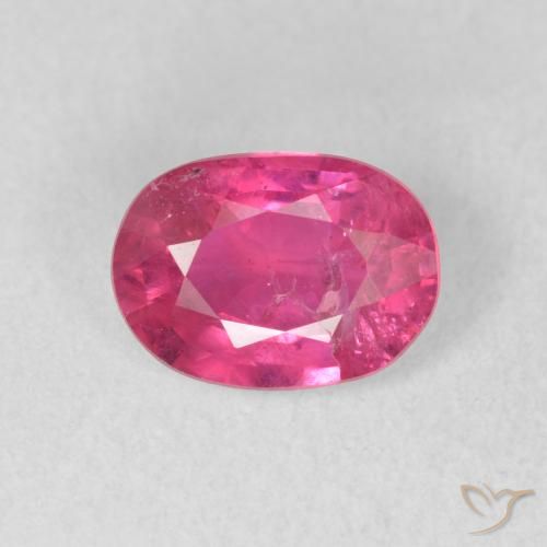 1.54ct طبيعي أحمر وردى ياقوت, بيضوي, VS-SI