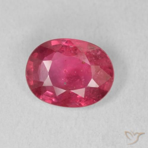 1.48ct طبيعي أحمر وردى ياقوت, بيضوي, VS-SI