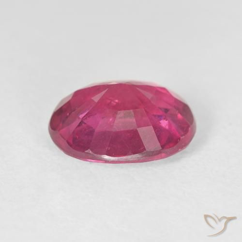 ياقوت Medium Dark-Pink طبيعي، بيضوي، 3.45 قيراط، قليلا جدا