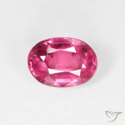 1.39ct طبيعي ماجنتى غامق ياقوت, بيضوي, قليلا جدا