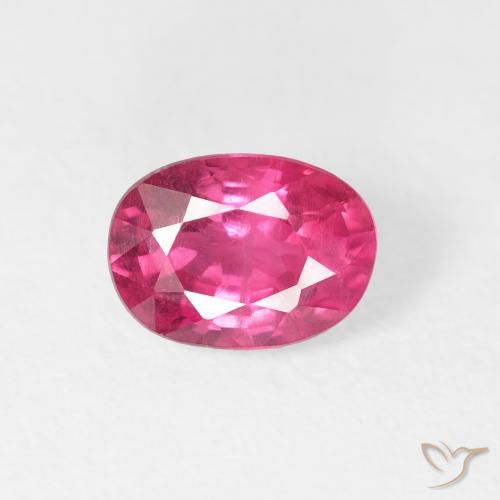1.18ct طبيعي ماجنتى غامق ياقوت, بيضوي, قليلا جدا