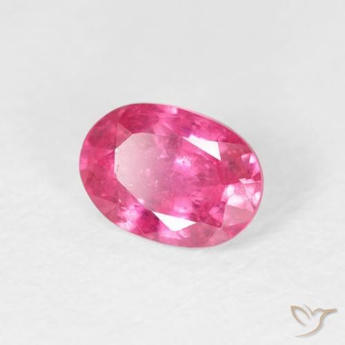 ياقوت Medium Dark-Pink طبيعي، بيضوي، 1.06 قيراط، قليلا جدا