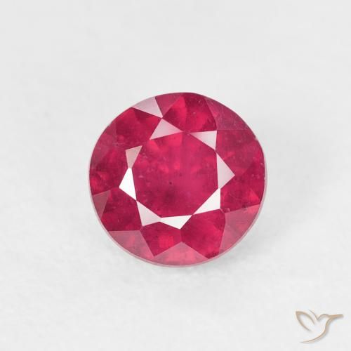 1.16ct طبيعي أحمر فاتح ياقوت, دائري, قليلا جدا
