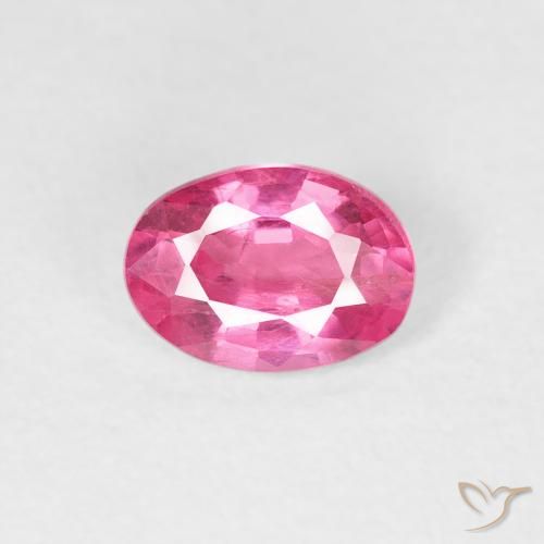 1.04ct طبيعي وردي فاقع ياقوت, بيضوي, قليلا جدا