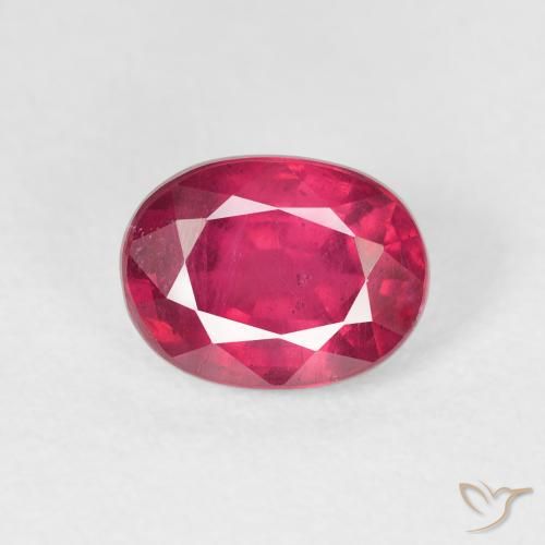 1.96ct طبيعي أحمر فاتح ياقوت, بيضوي, VS-SI