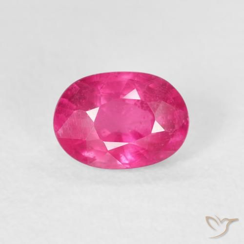 1.16ct طبيعي ماجنتى غامق ياقوت, بيضوي, قليلا جدا