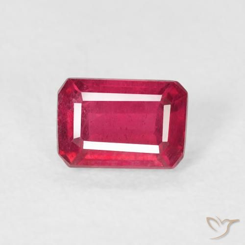 0.88ct طبيعي اوردي امحمر ياقوت, قص الزمرد, قليلا جدا