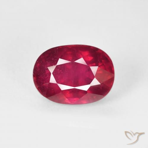 2.48ct طبيعي أحمر غامق ياقوت, بيضوي, VS-SI
