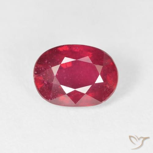 2.19ct طبيعي أحمر المربى ياقوت, بيضوي, VS-SI