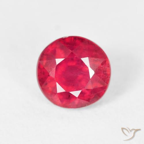 1.46ct طبيعي وردى ماجنتى ياقوت, دائري, قليلا جدا