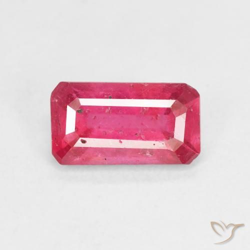 1.92ct طبيعي وردي فاقع ياقوت, قص الزمرد, VS-SI