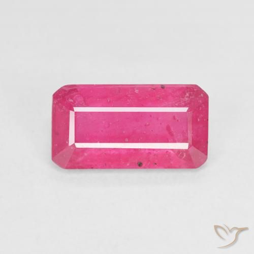 2.80ct طبيعي وردي فاقع ياقوت, قص الزمرد, VS-SI