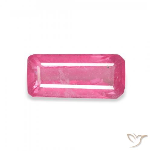 1.87ct طبيعي ماجنتى غامق ياقوت, قص الزمرد, VS-SI