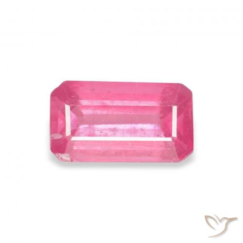 1.77ct طبيعي وردي فاقع ياقوت, قص الزمرد, VS-SI