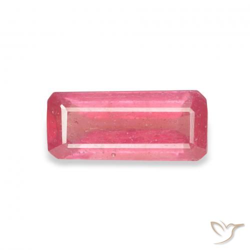 1.50ct طبيعي وردى ماجنتى ياقوت, قص الزمرد, VS-SI