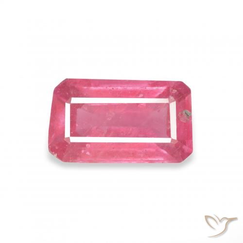 1.54ct طبيعي وردى متوسط ياقوت, قص الزمرد, VS-SI