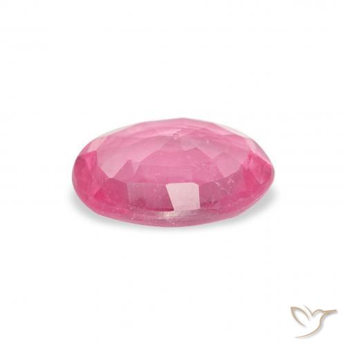 ياقوت Medium Dark-Pink طبيعي، بيضوي، 1.09 قيراط، VS-SI