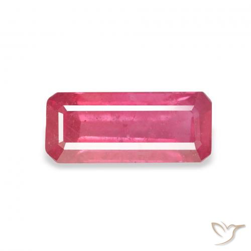 1.64ct طبيعي وردى ماجنتى ياقوت, قص الزمرد, VS-SI