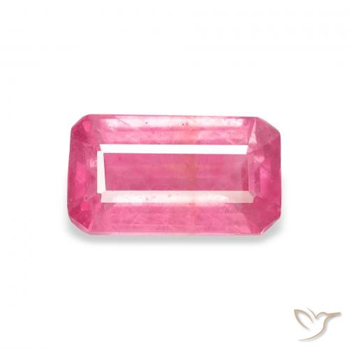1.96ct طبيعي وردى متوسط ياقوت, قص الزمرد, VS-SI
