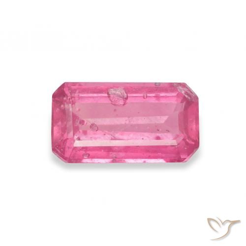 1.63ct طبيعي Medium Dark-Pink ياقوت, قص الزمرد, SI