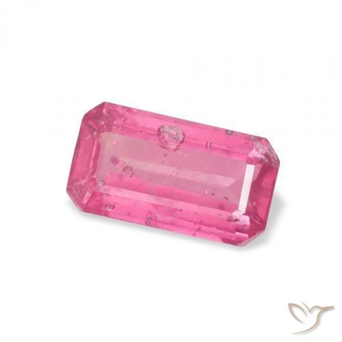 ياقوت Medium Dark-Pink طبيعي، ثمانى / قصة زمرد، 1.63 قيراط، SI