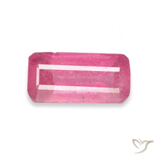 1.92ct طبيعي Medium Dark-Pink ياقوت, قص الزمرد, SI