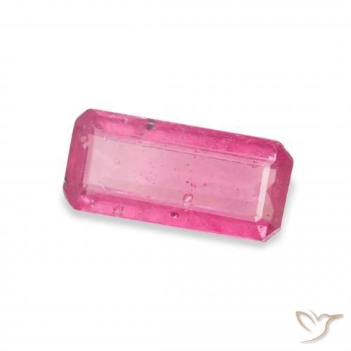 ياقوت Medium Dark-Pink طبيعي، ثمانى / قصة زمرد، 1.93 قيراط، VS-SI