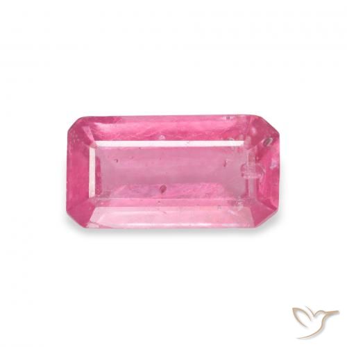 1.55ct طبيعي وردي فاقع ياقوت, قص الزمرد, VS-SI