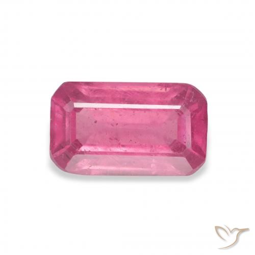 3.12ct طبيعي Medium Dark-Pink ياقوت, قص الزمرد, VS-SI