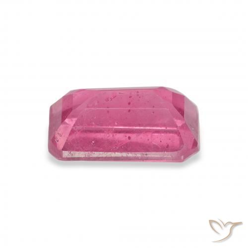 ياقوت Medium Dark-Pink طبيعي، ثمانى / قصة زمرد، 3.12 قيراط، VS-SI