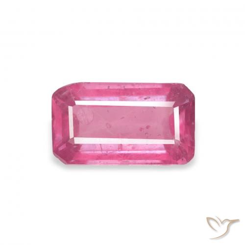 1.44ct طبيعي وردي فاقع ياقوت, قص الزمرد, VS-SI