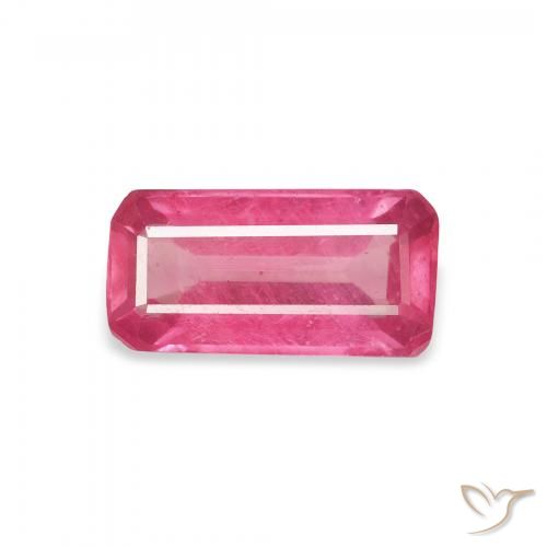 1.83ct طبيعي أحمر وردى ياقوت, قص الزمرد, VS-SI