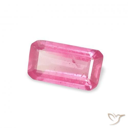 ياقوت Medium Dark-Pink طبيعي، ثمانى / قصة زمرد، 1.19 قيراط، VS-SI