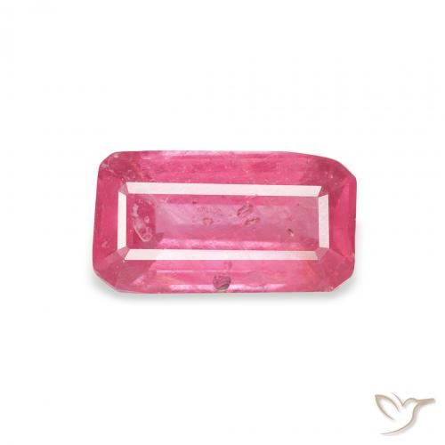1.64ct طبيعي أحمر عصير الفواكه ياقوت, قص الزمرد, VS-SI