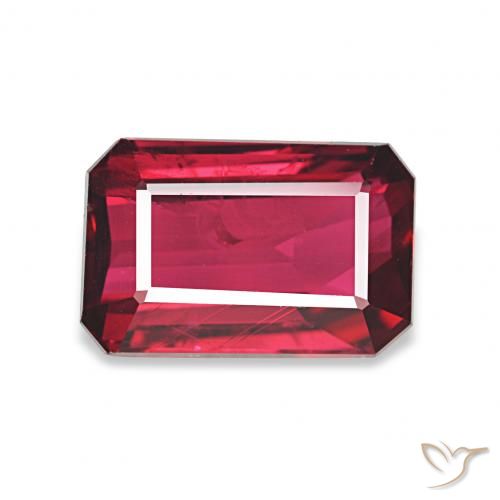 1.97ct أحمر متوسط ياقوت, قص الزمرد, قليلا جدا