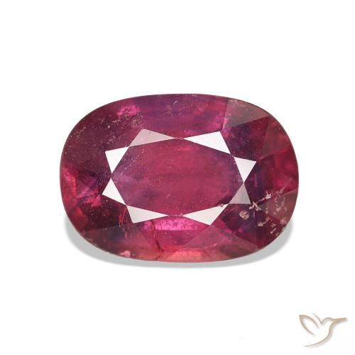 1.37ct Medium Dark-Red ياقوت, وسادة, VS-SI