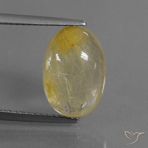 4.79ct طبيعي أصفر توسكانا كوارتز روتيل, بيضوي, شفاف