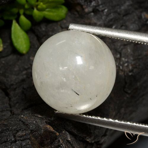 11.38ct طبيعي شفاف مع أسود كوارتز روتيل, جسم كروى / الكرة, نصف شفاف, Photo A