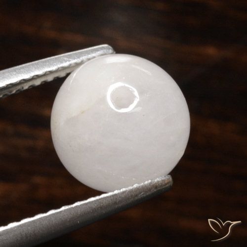 4.05ct طبيعي أبيض رمادى كوارتز روتيل, جسم كروى / الكرة, نصف شفاف, Photo A