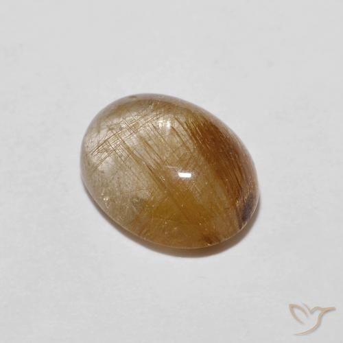 1.91ct طبيعي بنى مصفر فاتح جدا كوارتز روتيل, بيضوي, شفاف, Photo A