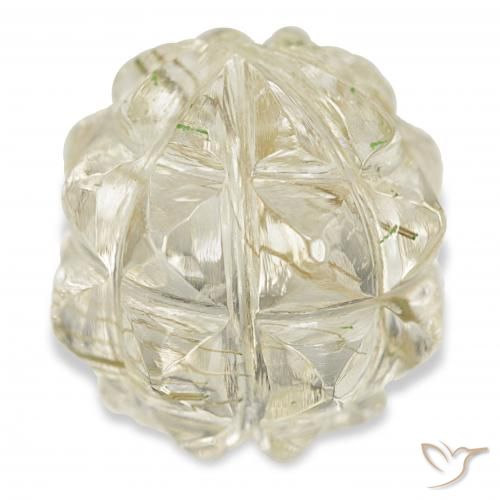 15.22ct ذهبى فاتح كوارتز روتيل, فانسى, شفاف