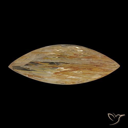 1.45ct أصفر توباز روتيل, ماركيز, شفاف