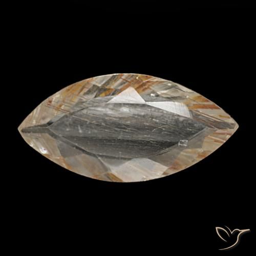 2.09ct أصفر توباز روتيل, ماركيز, شفاف