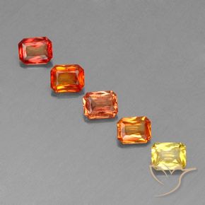 أحجار زفير متعدد الألوان طبيعية، ثمانى / قصة زمرد، قليلا جدا، وزنها 2.56 قيراط