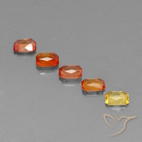 أحجار زفير متعدد الألوان طبيعية، ثمانى / قصة زمرد، قليلا جدا، وزنها 2.56 قيراط